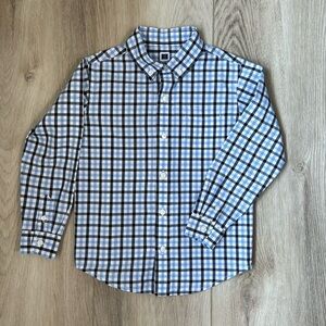 JANIE AND JACK PLAID POPLIN SHIRT